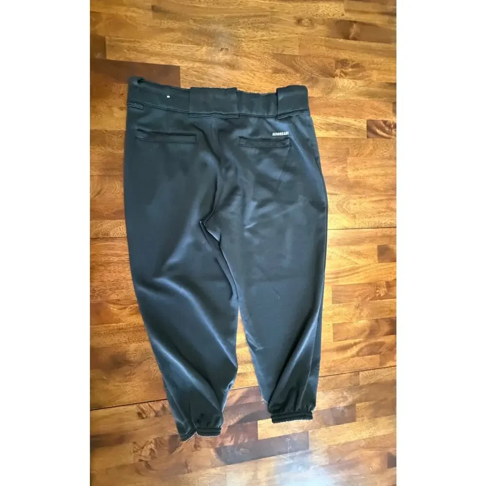 Adidas Aeroready Baseball Football Pants Mens M Black Tapered Athletic